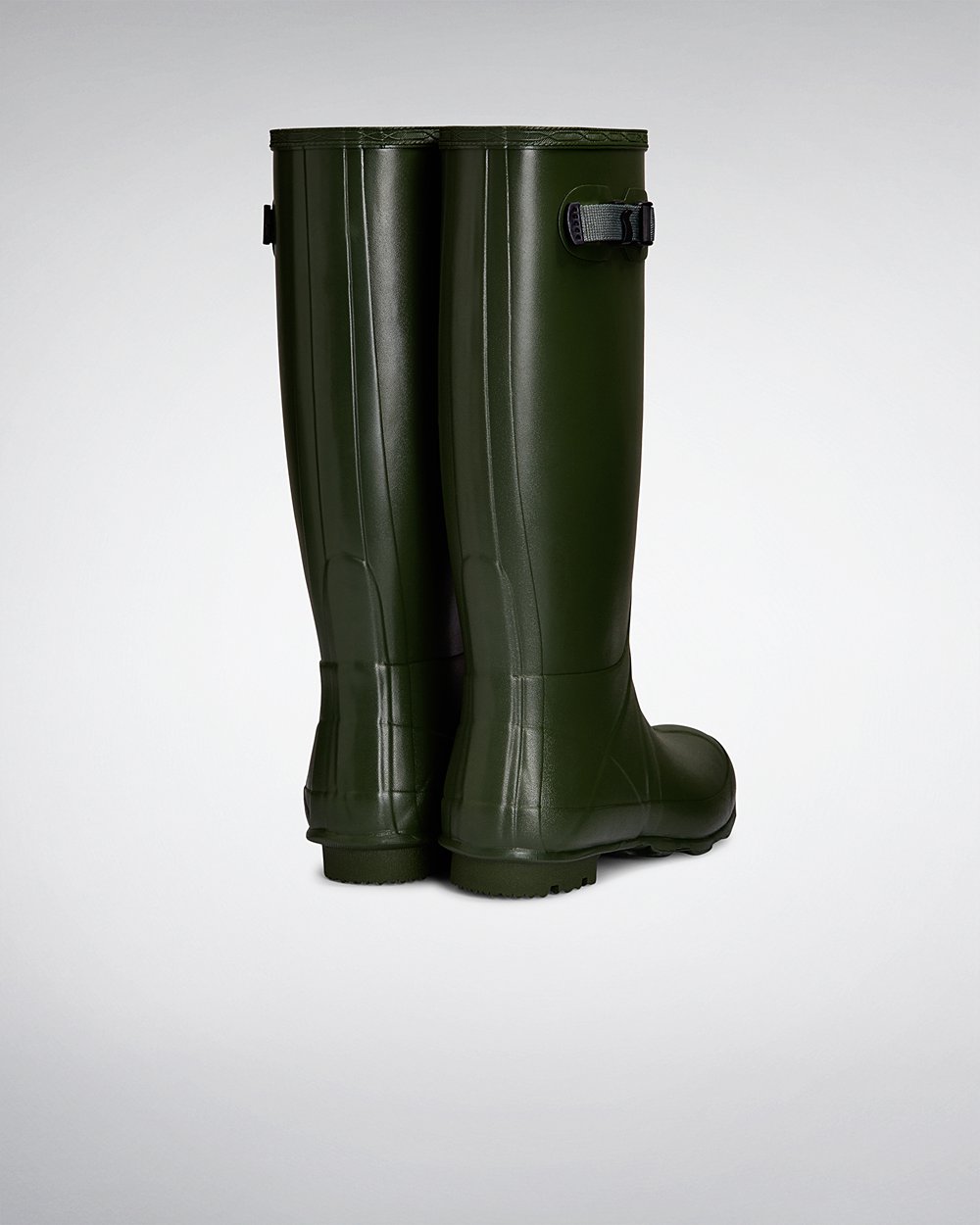 Hoge Regenlaarzen Dames - Hunter Norris Field Neoprene Lined - Groen - 28AIXWDMZ